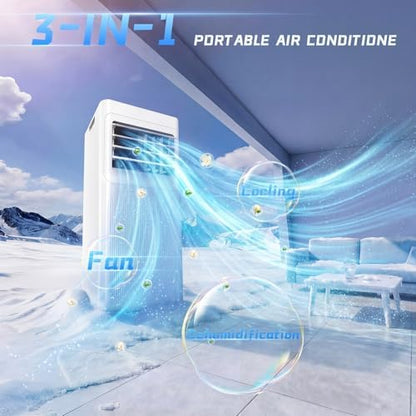 condizionatore portatile 9000 btu vista laterale – Vivotee