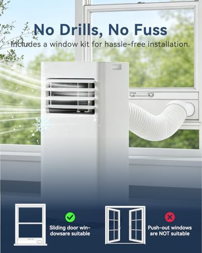 condizionatore portatile 9000 btu wifi vista laterale – Vivotee