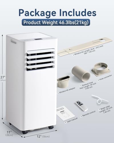 condizionatore portatile 9000 btu wifi dimensioni – Vivotee