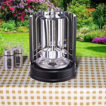 Girarrosto elettrico verticale Vista laterale 3 – Vivotee