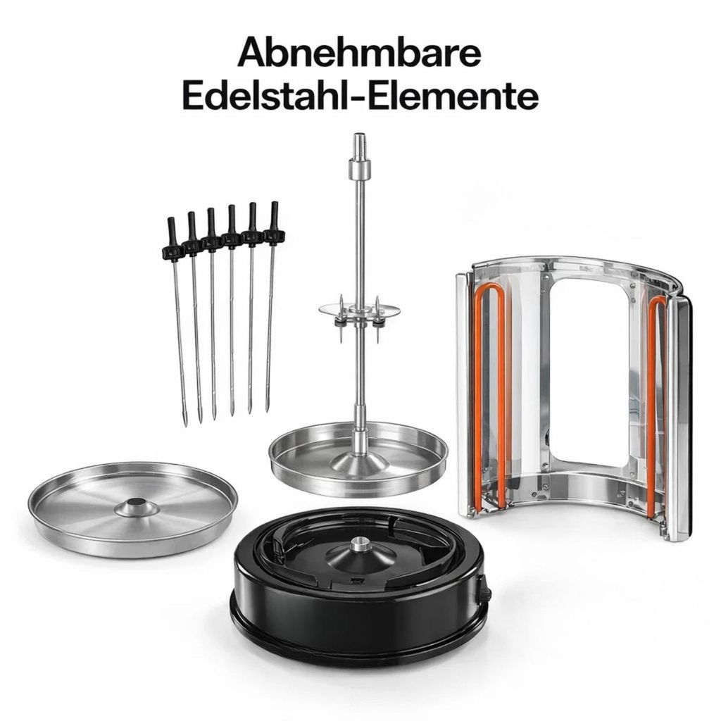 Girarrosto elettrico verticale Primo piano – Vivotee