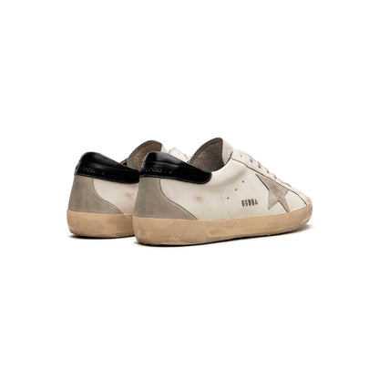 Golden Goose Super Star Bianche con Dettagli Neri e Stella Argento - vista 3