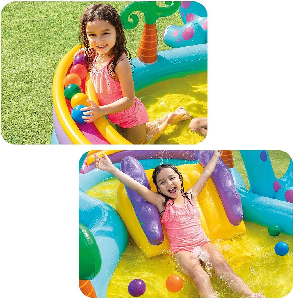 Piscina gioco bambini Dinoland Primo piano – Vivotee