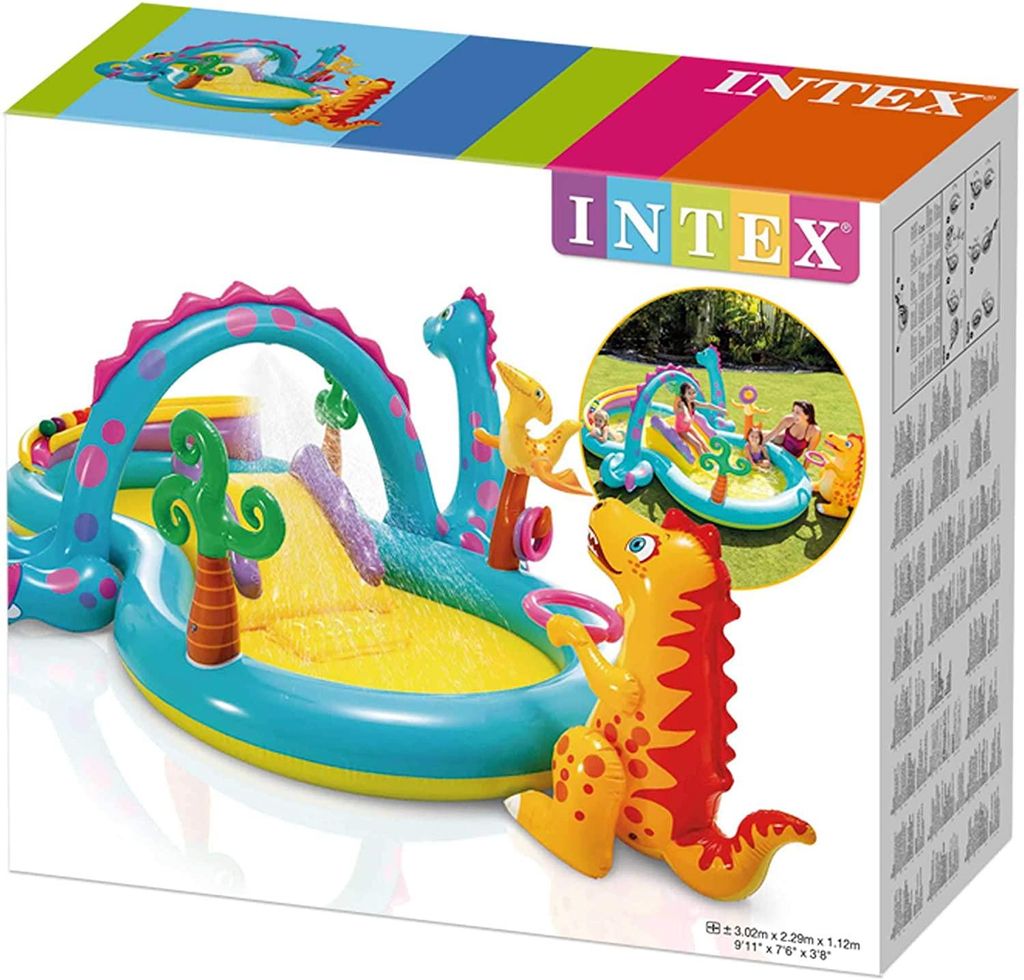 Piscina gioco bambini Dinoland Vista laterale – Vivotee