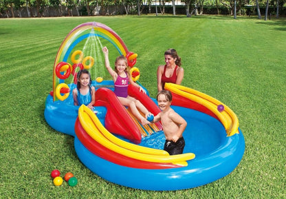 Piscina gioco bambini Rainbow Vista laterale 2 – Vivotee