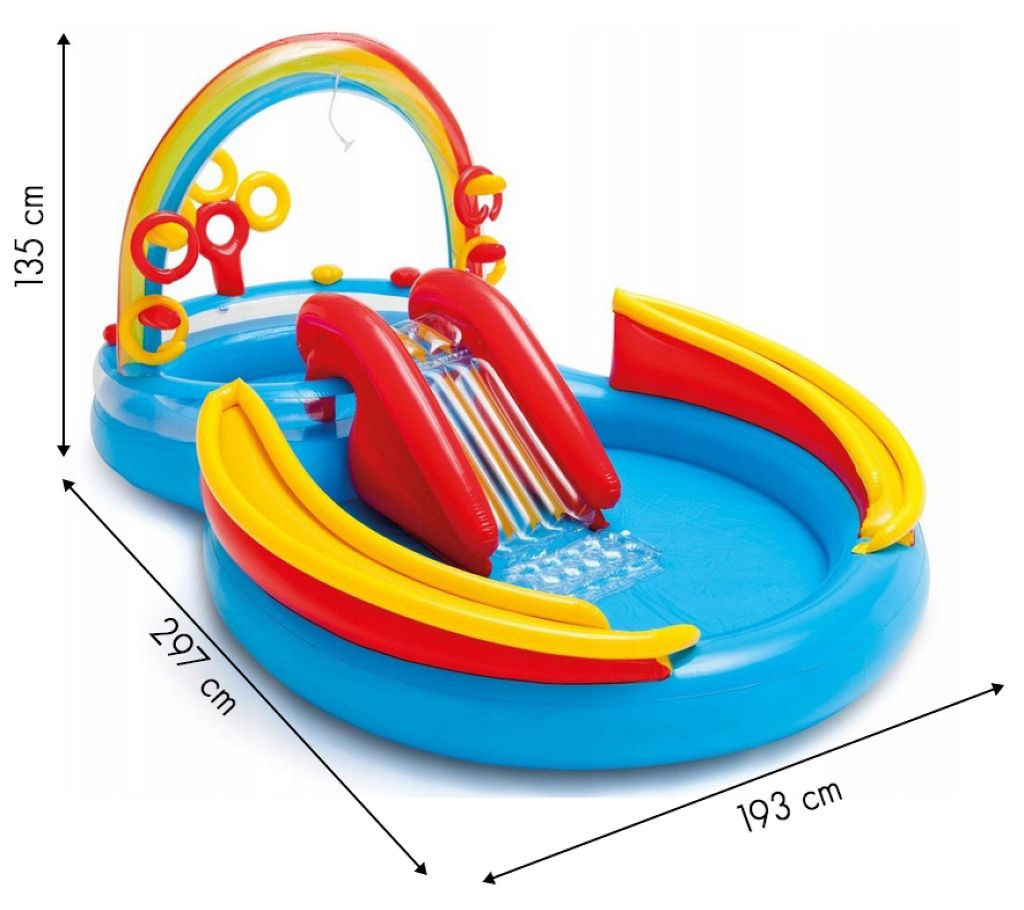 Piscina gioco bambini Rainbow Primo piano 3 – Vivotee