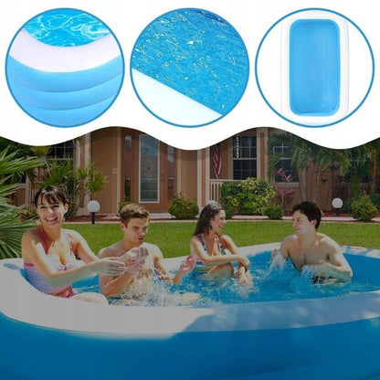 Piscina gonfiabile familiare Vista laterale – Vivotee