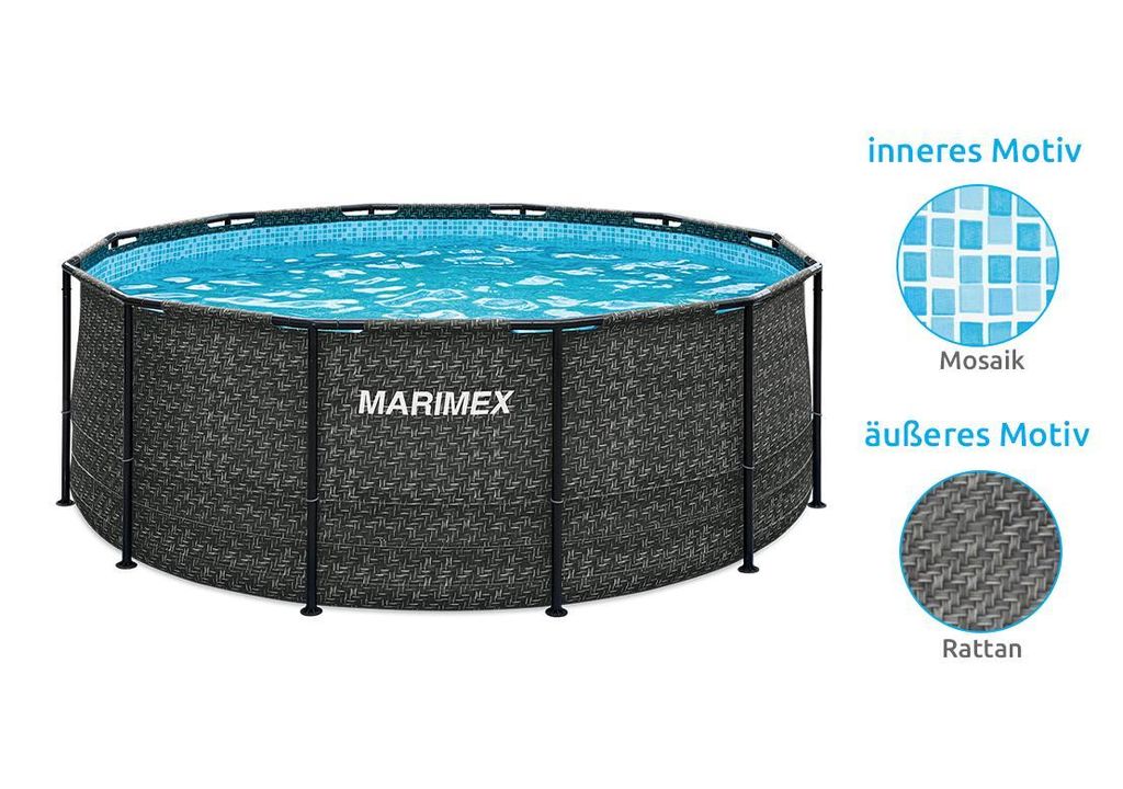 Piscina fuori terra rattan Primo piano – Vivotee