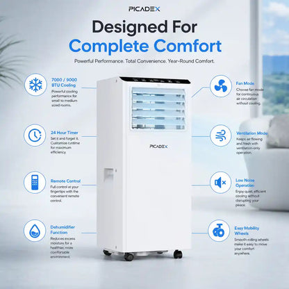 Vivotee Climatizzatore Portatile 4 in 1 con Raffreddamento da 7000 a 9000 BTU - vista 12