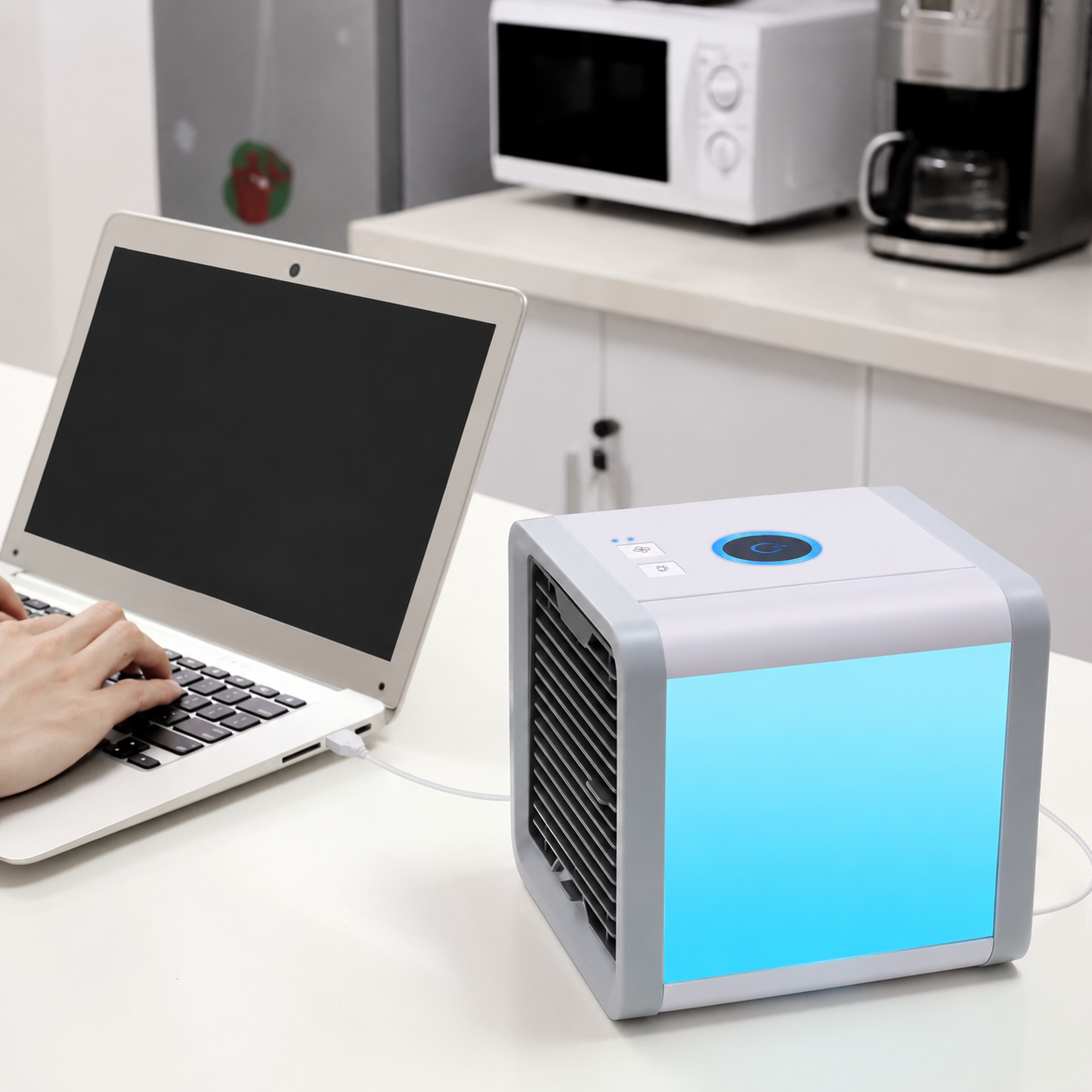 Vivotee Raffrescatore d'Aria Portatile con Serbatoio 500ml e 3 Velocita - vista 2
