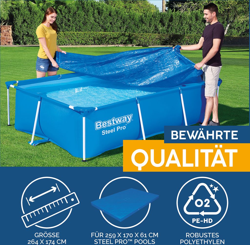 Telo copertura piscina Vista dettagliata – Vivotee